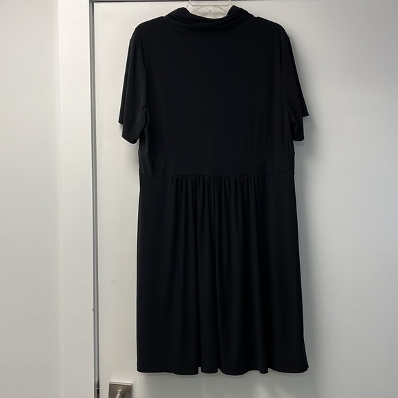 Tiana B. Women’s Black Sheath Dress with Cowl neck - size 1X - Picture 4 of 5